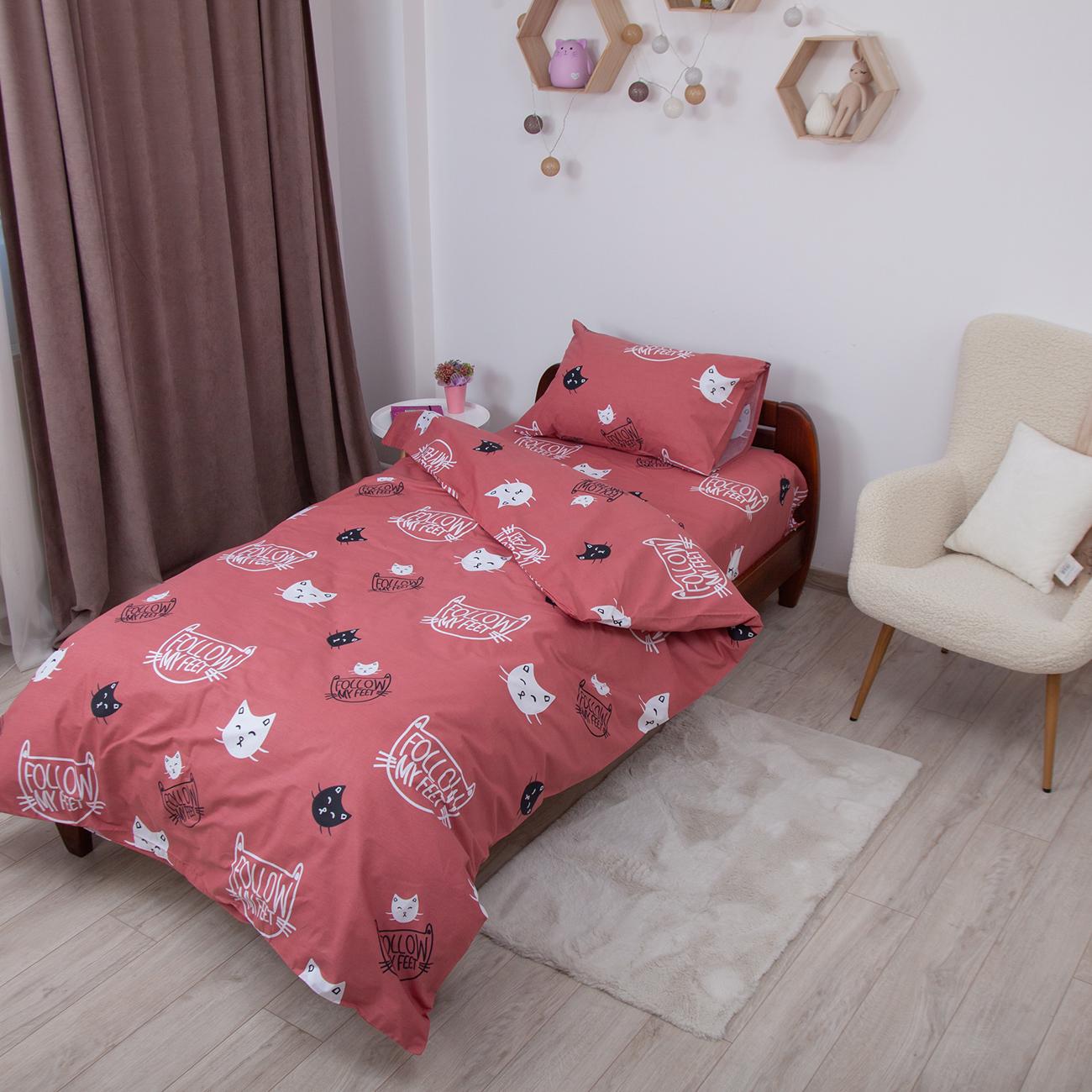 Постільна білизна ТЕП "Soft dreams" Кошенятка (коричневий), 50x70, підліткова - Фото 4