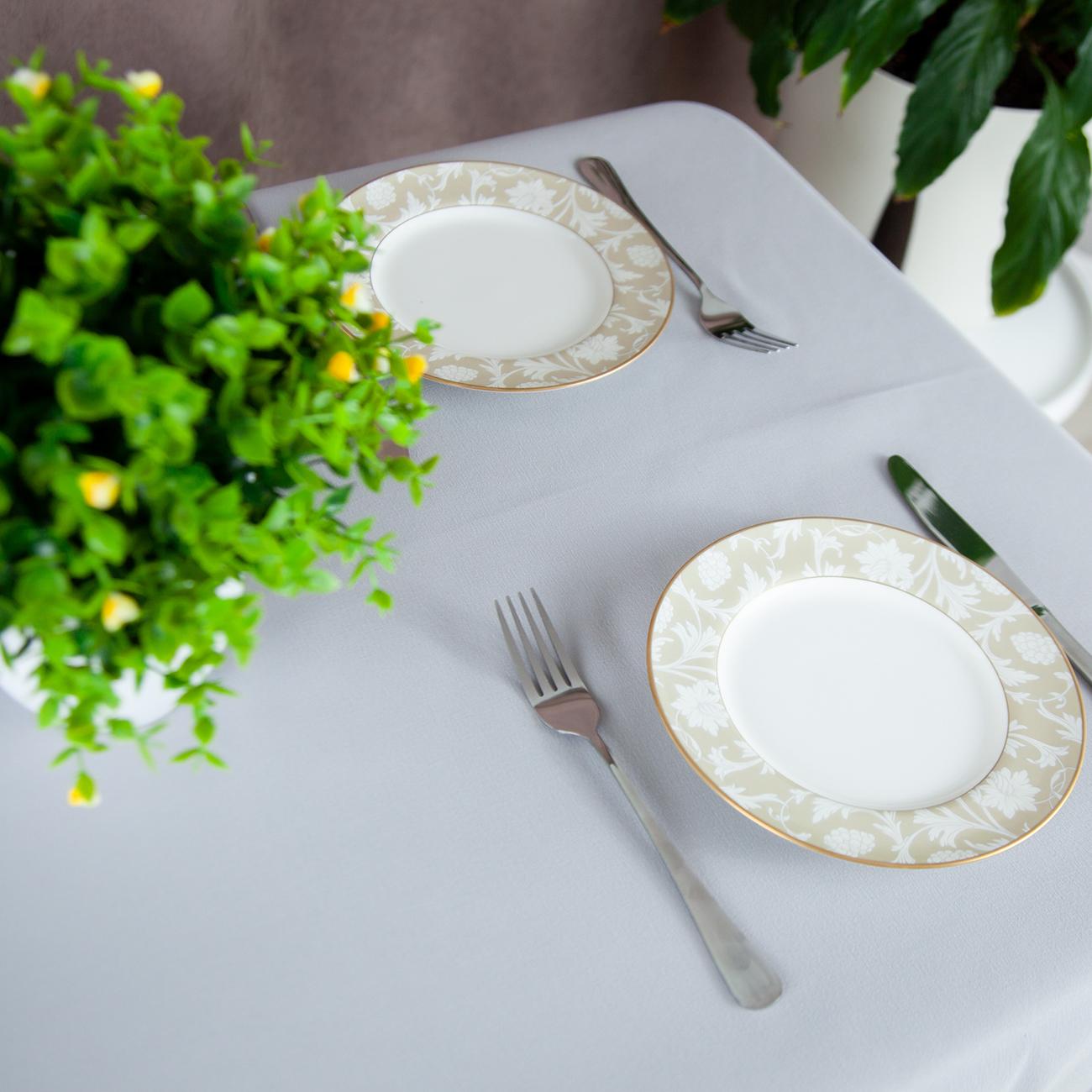 Tablecloth "Aquastop" water repellent Light Gray, 140x180 - Photo 5