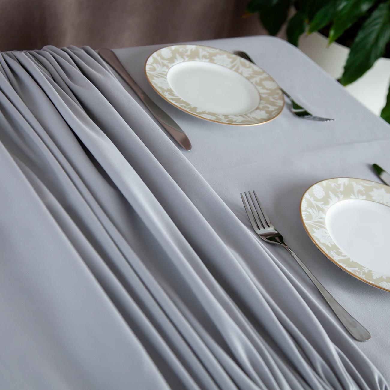 Tablecloth "Aquastop" water repellent Light Gray, 140x180 - Photo 6