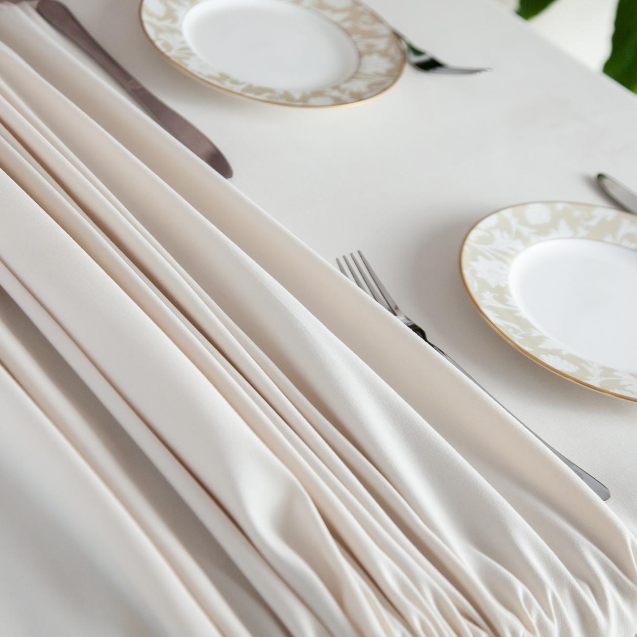 Tablecloth "Aquastop" water repellent Milky White, 150x150 - Photo 6