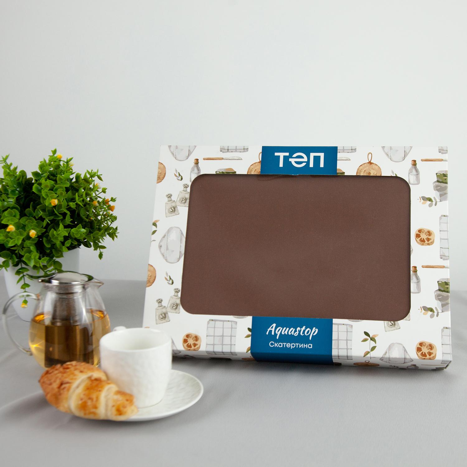 Tablecloth "Aquastop" water repellent Brownie, 140x180 - Photo 2