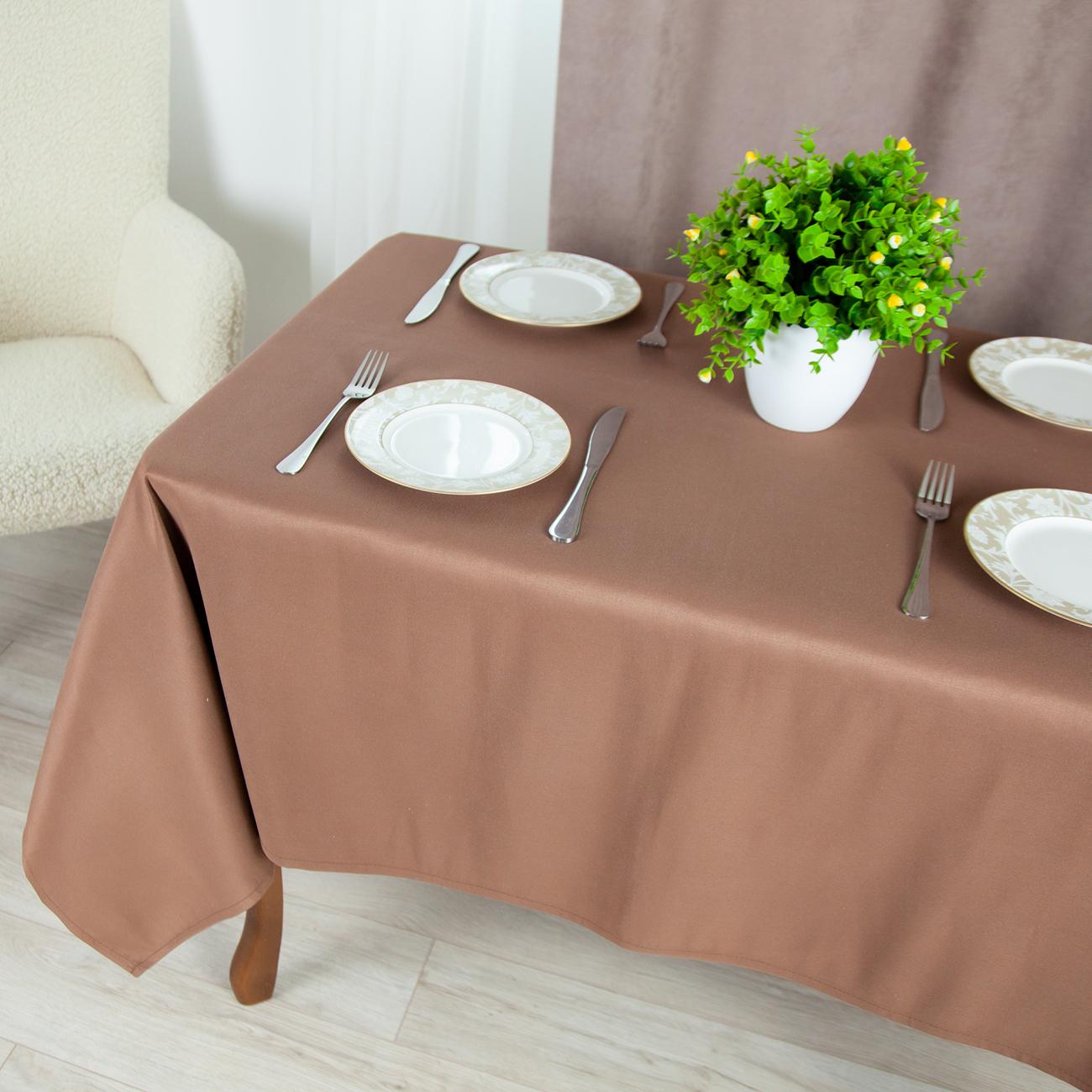 Tablecloth "Aquastop" water repellent Brownie, 140x180 - Photo 3