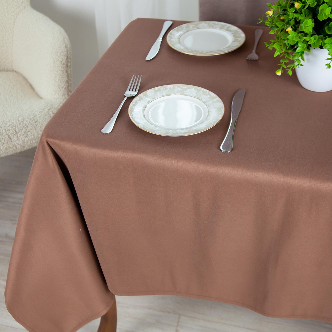 Tablecloth "Aquastop" water repellent Brownie, 140x180 - Photo 4