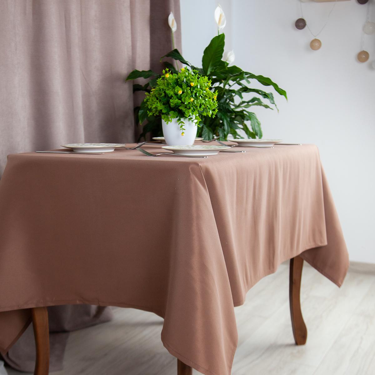 Tablecloth "Aquastop" water repellent Brownie, 140x180 - Photo 5