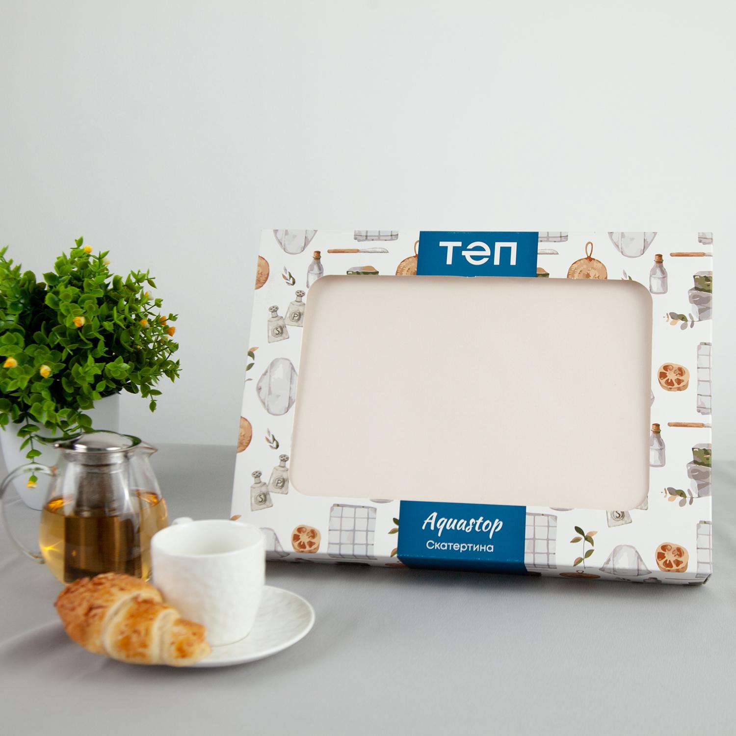 Tablecloth "Aquastop" water repellent Snowy, 150x200 - Photo 2