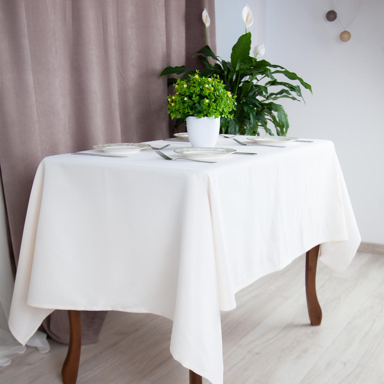 Tablecloth "Aquastop" water repellent Snowy, 150x200 - Photo 4