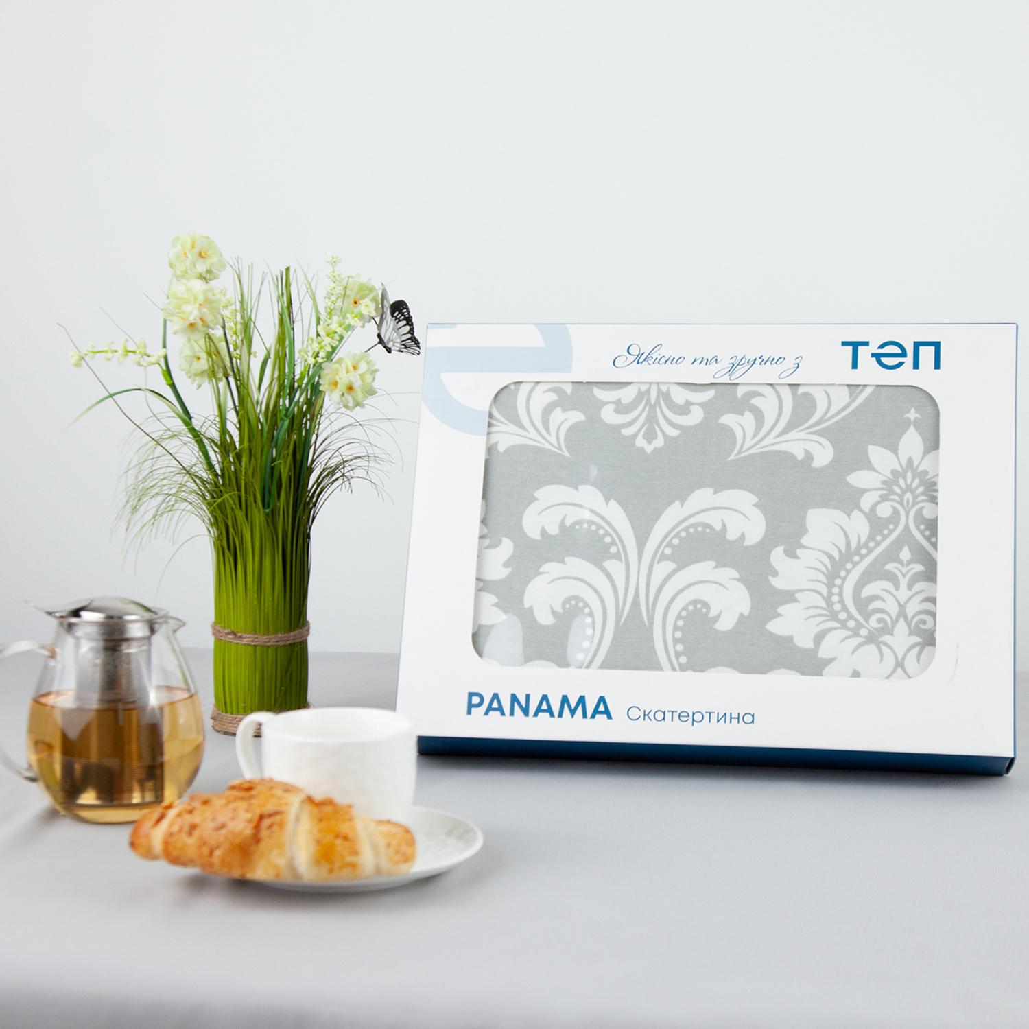 Tablecloth "Panama" water repellent Gray Lilia, 160x200 - Photo 2