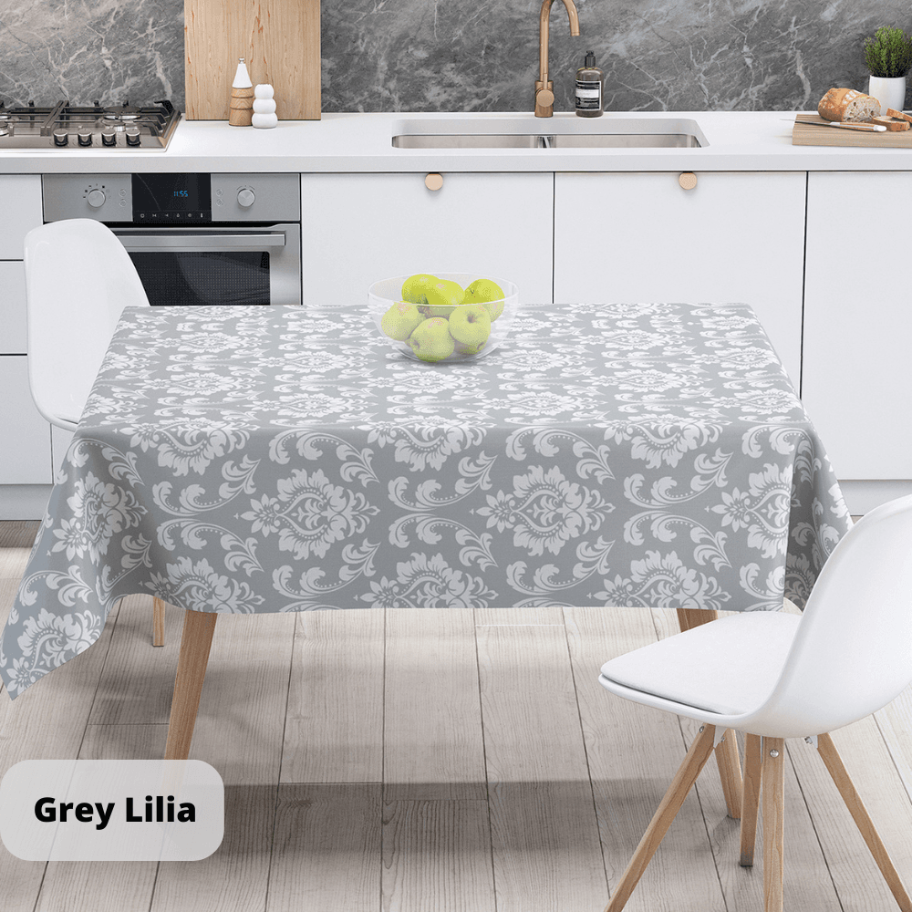 Tablecloth "Panama" water repellent Gray Lilia, 160x200 - Photo 3