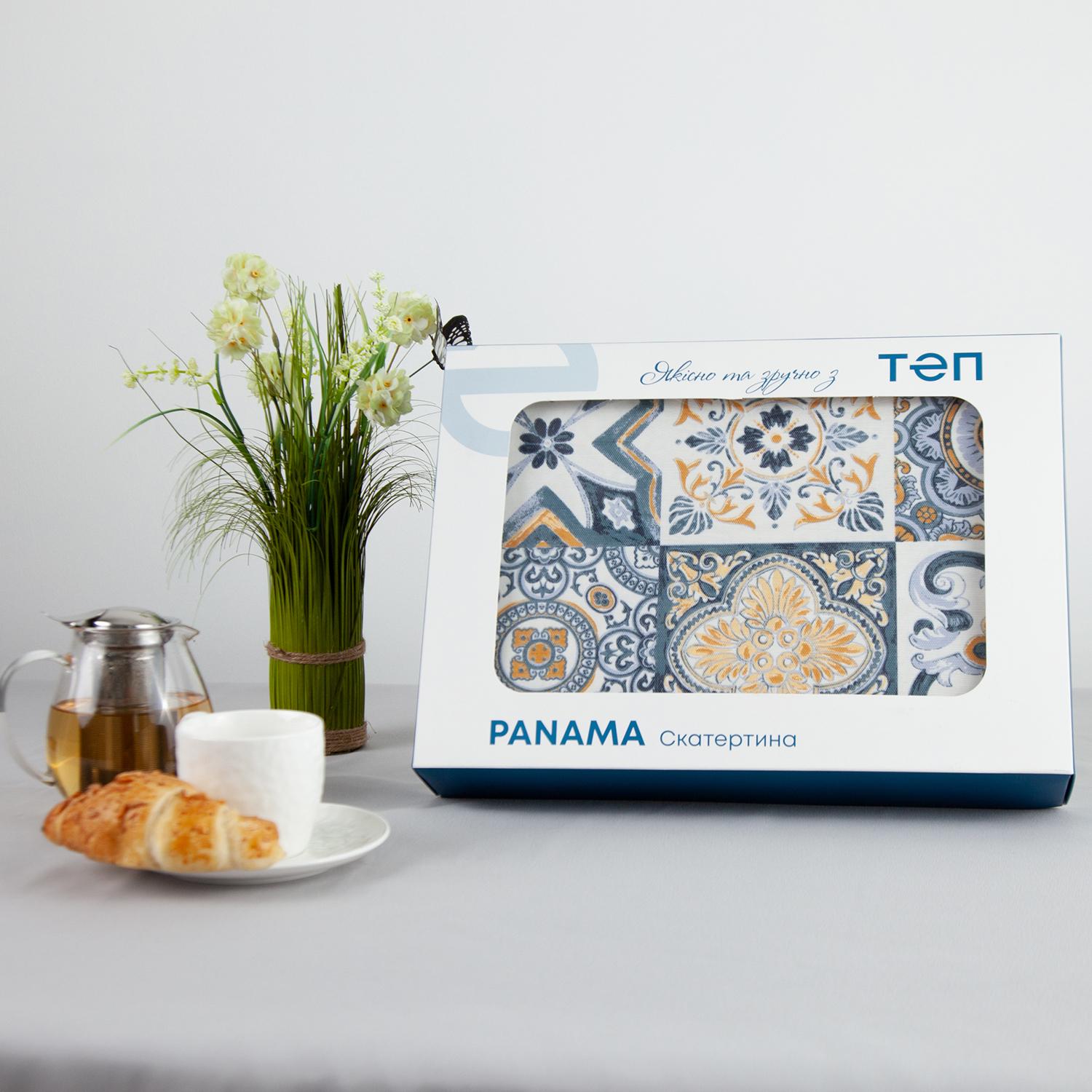 Tablecloth "Panama" water repellent Blue Provence, 180x220 - Photo 2