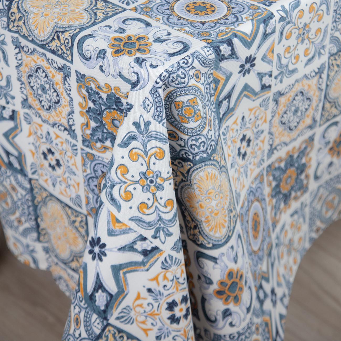 Tablecloth "Panama" water repellent Blue Provence, 180x220 - Photo 3