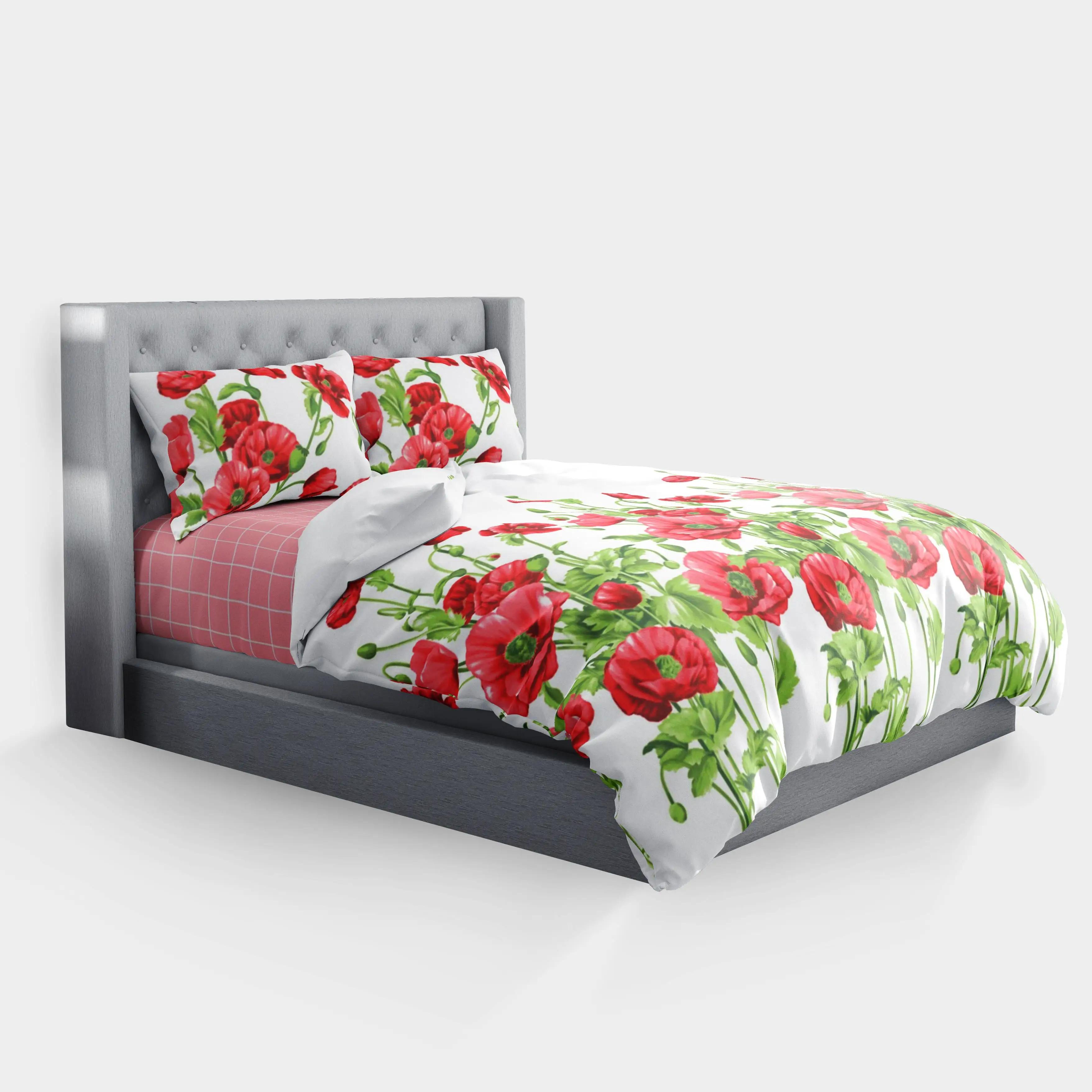 Постільна білизна "RANFORCE" Маковий букет, євро - Фото 3 Постільна білизна "RANFORCE" Маковий букет, євро - Фото 3