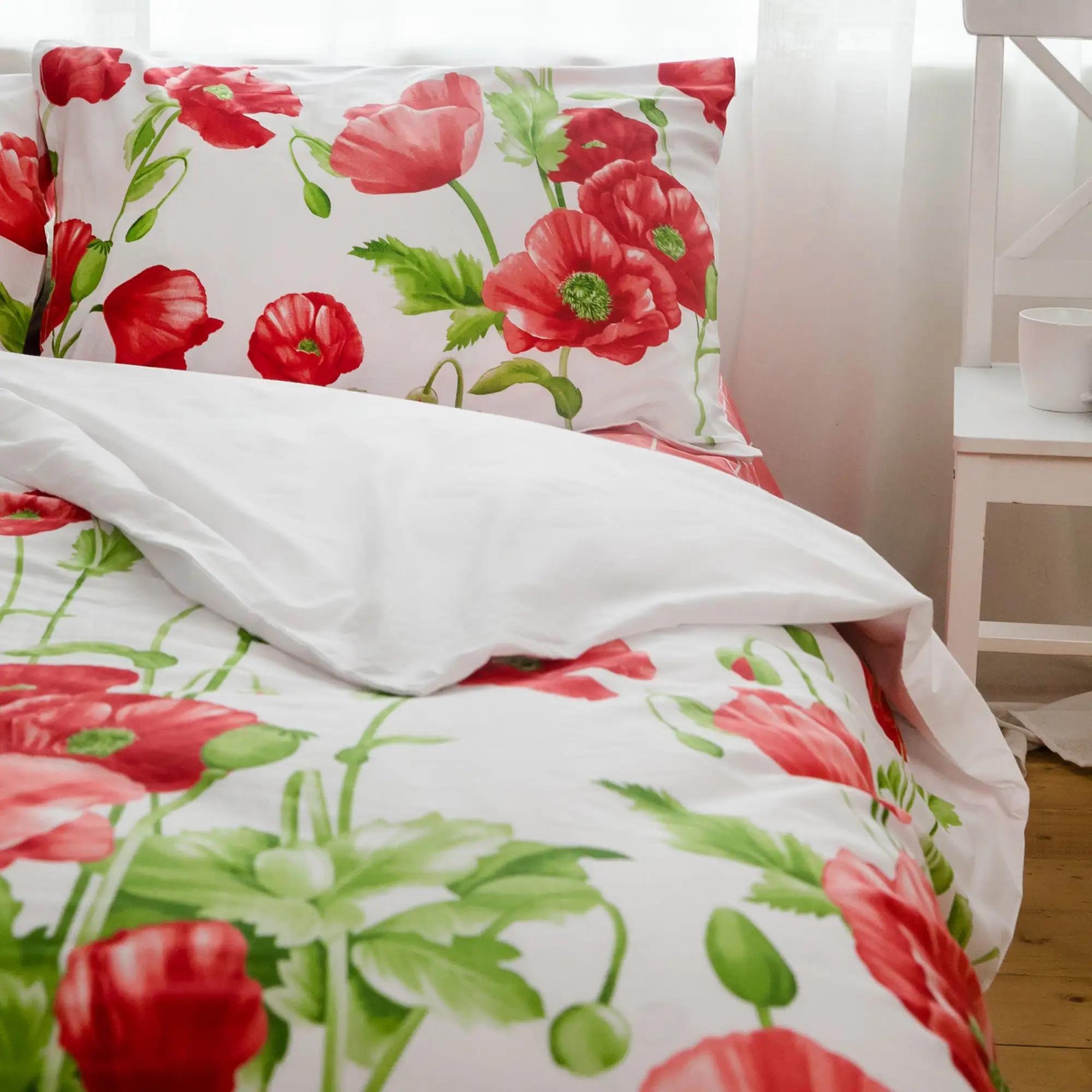 Постільна білизна "RANFORCE" Маковий букет, євро - Фото 4 Постільна білизна "RANFORCE" Маковий букет, євро - Фото 4