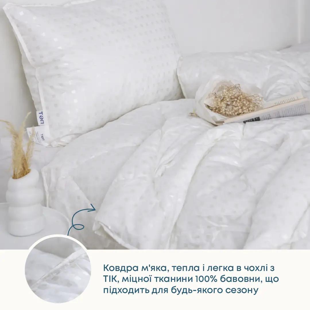 Ковдра FRIENDLY "ТЕП" ЛЕБЕДИНИЙ ПУХ металізований друк, 200x210 Ковдра FRIENDLY "ТЕП" ЛЕБЕДИНИЙ ПУХ металізований друк, 200x210