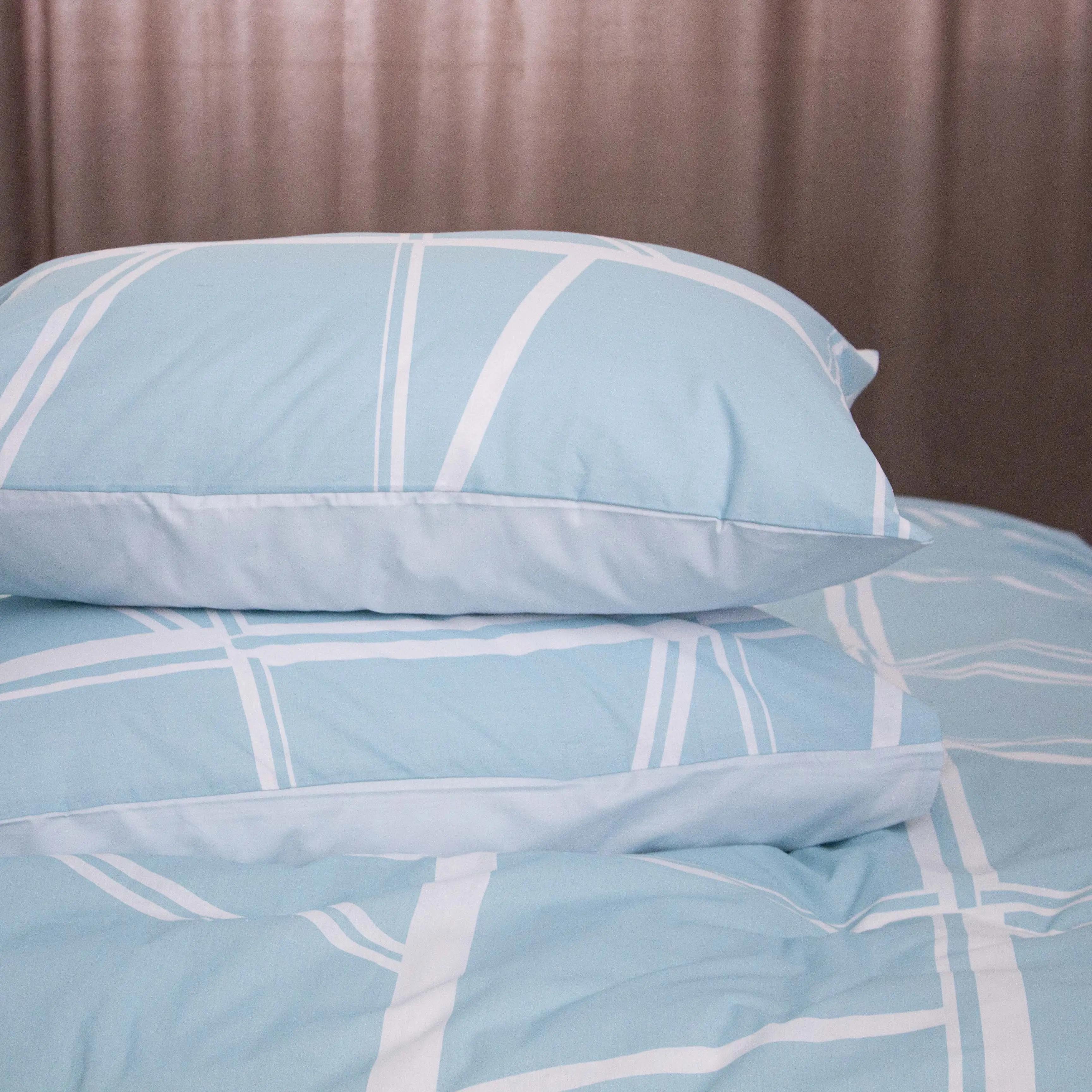 Комплект постільної білизни "ТЕП" Aqua Grid, євро - Фото 6 Комплект постільної білизни "ТЕП" Aqua Grid, євро - Фото 6