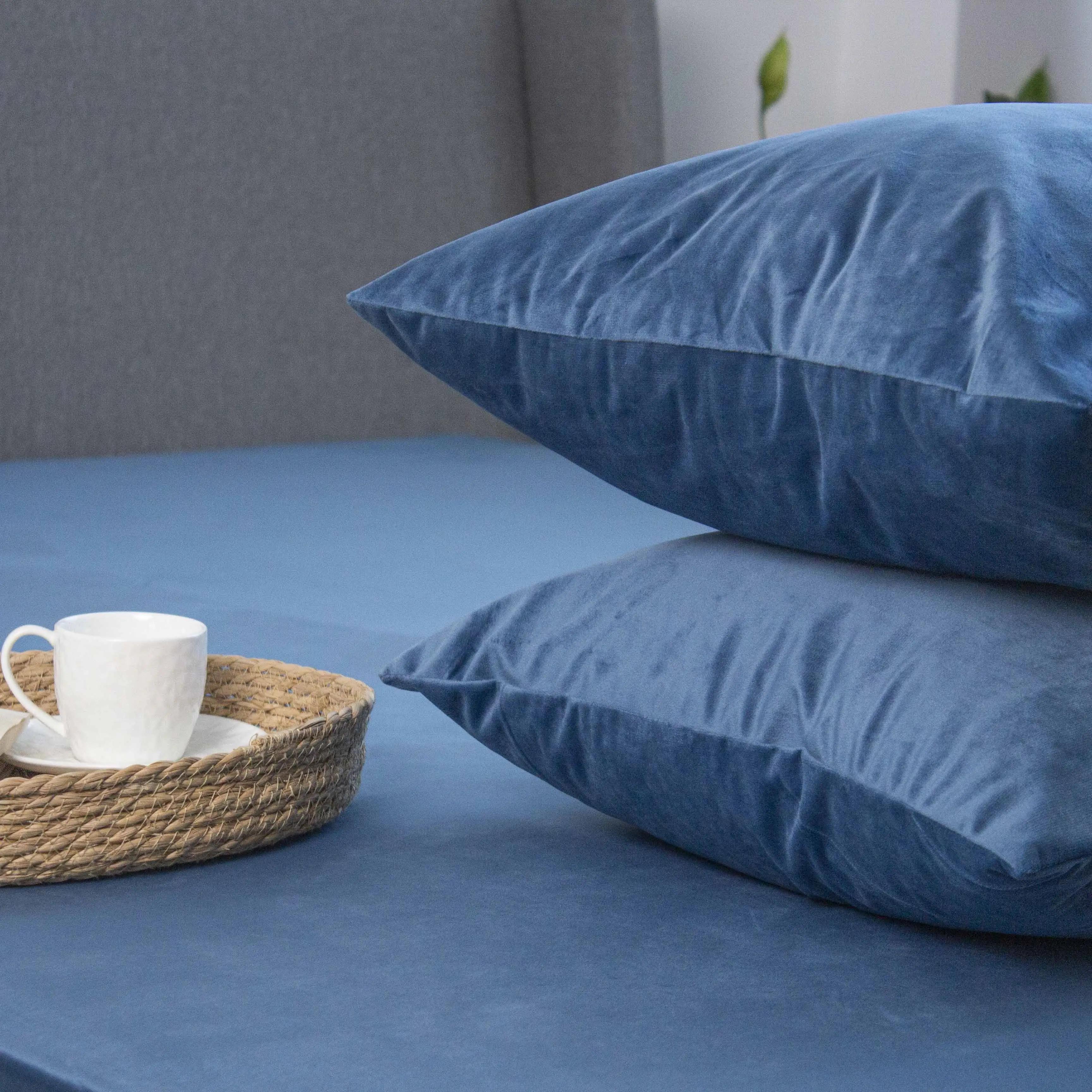 Простирадло ТЕП "VELOUR" з резинкою темно-синій, 160x200 - Фото 6 Простирадло ТЕП "VELOUR" з резинкою темно-синій, 160x200 - Фото 6