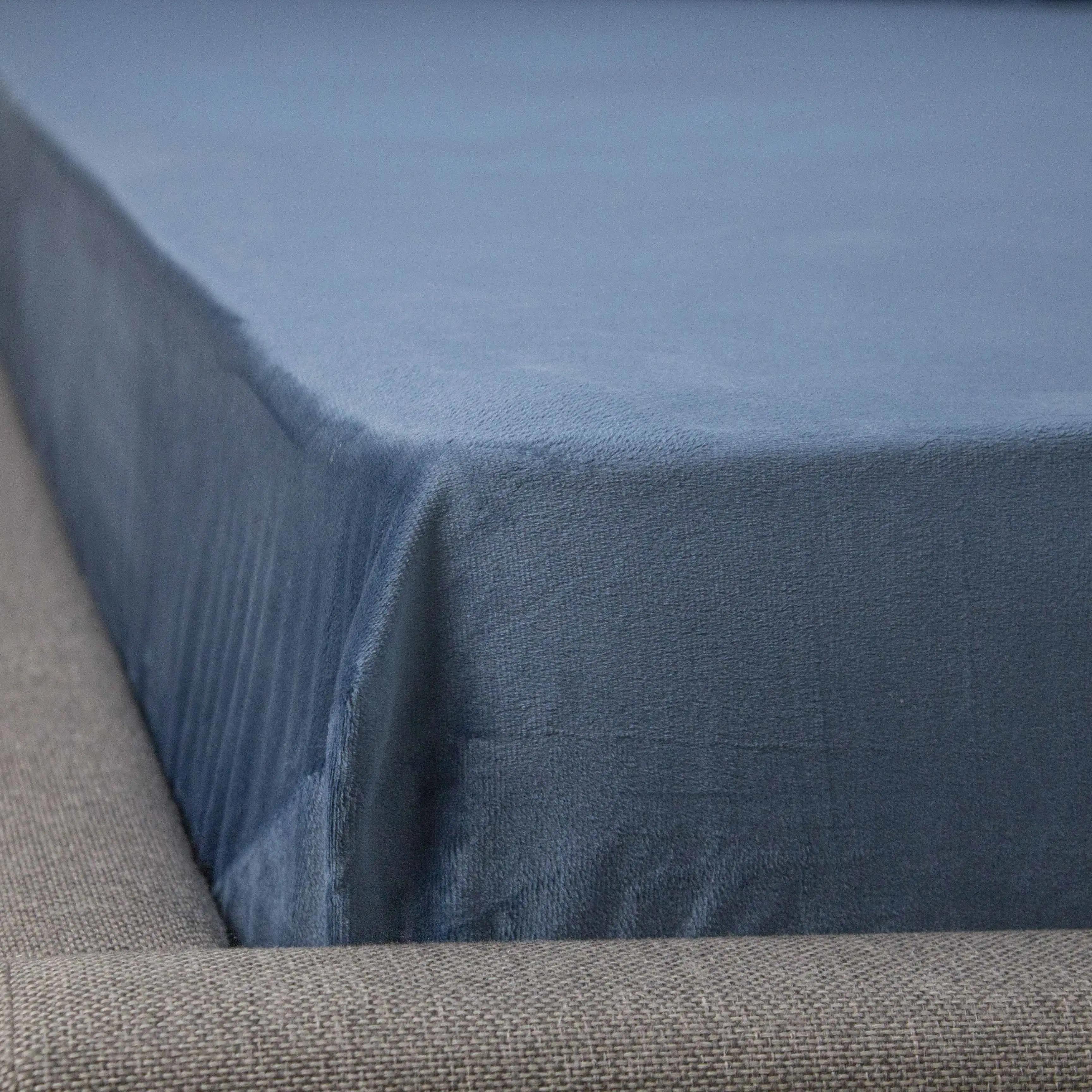 Простирадло ТЕП "VELOUR" з резинкою темно-синій, 160x200 - Фото 8 Простирадло ТЕП "VELOUR" з резинкою темно-синій, 160x200 - Фото 8