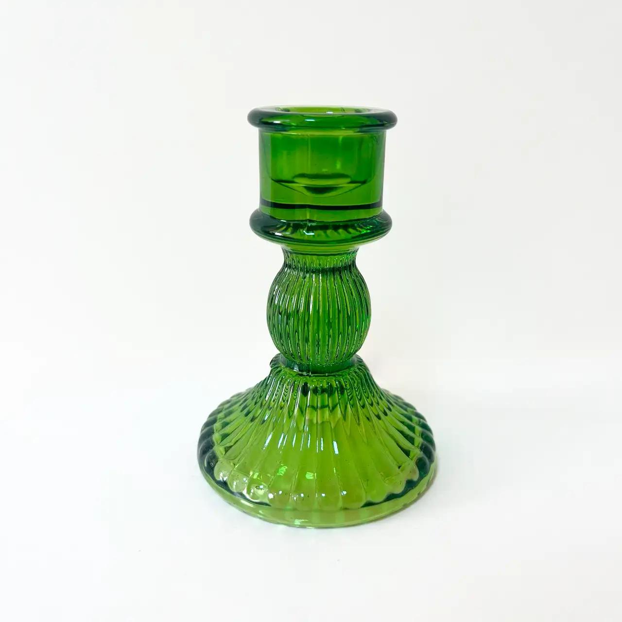 Подсвечник «Green Flame», 10,5 см, стеклянный, зеленый Подсвечник «Green Flame», 10,5 см, стеклянный, зеленый