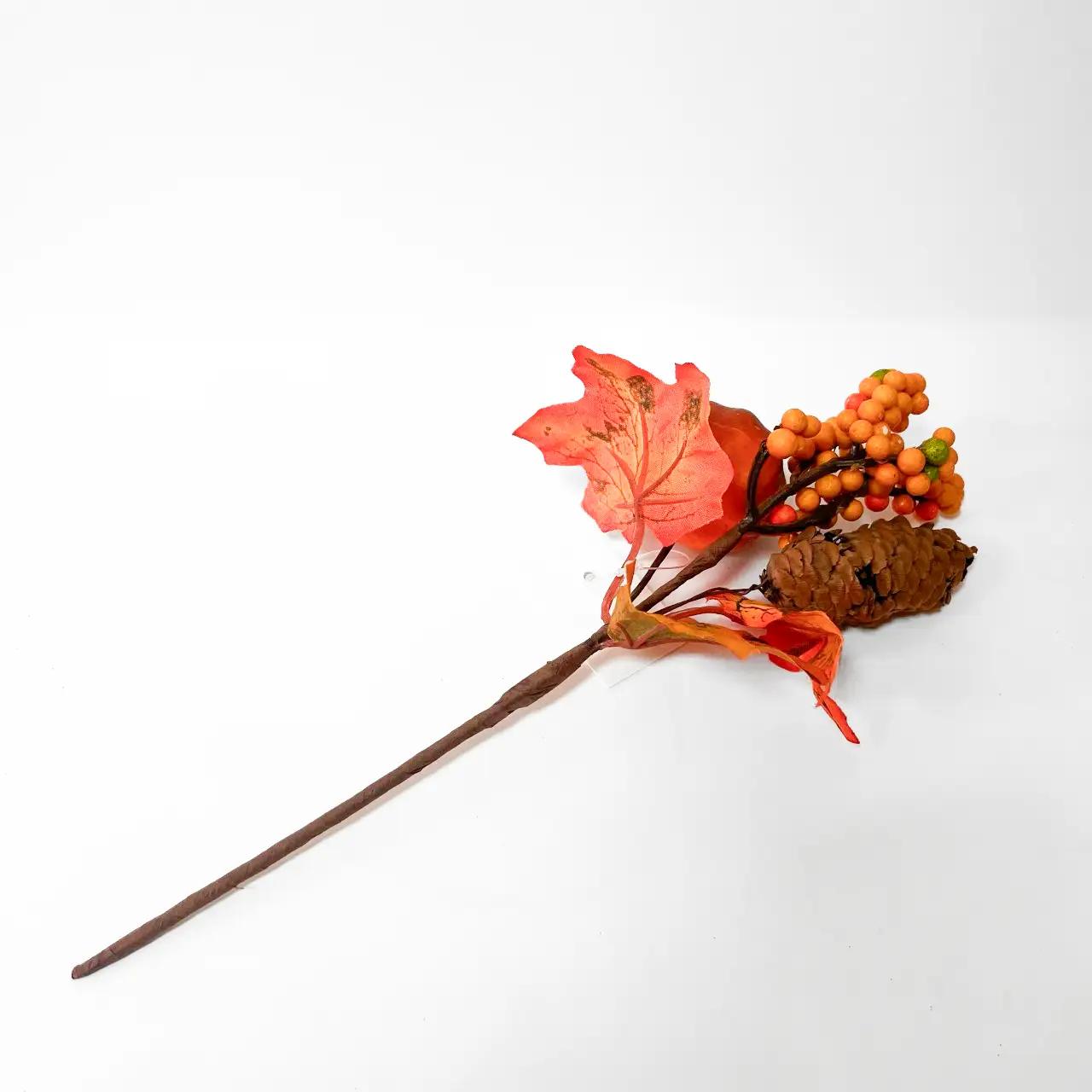 Декоративна фігурка “Autumn Branch”, 27 см, помаранчева, пластик Декоративна фігурка “Autumn Branch”, 27 см, помаранчева, пластик