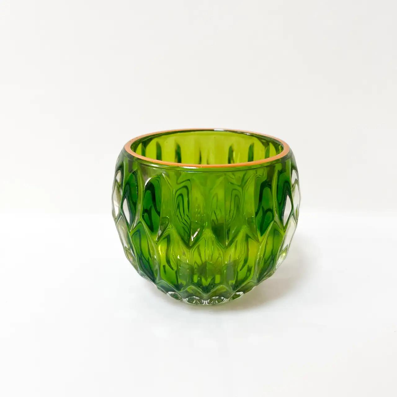 Green Light Candle Holder, 9 cm, glass, green Green Light Candle Holder, 9 cm, glass, green