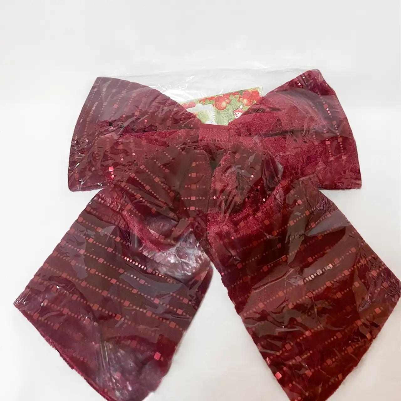 Декоративный бант «Festive Spirit», 30x35 см, бордовый, вельвет Декоративный бант «Festive Spirit», 30x35 см, бордовый, вельвет