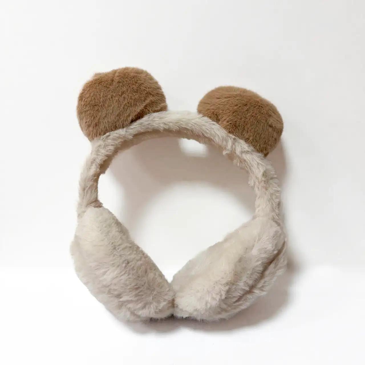 Children's headphones TEP Warm Bear milk white Children's headphones TEP Warm Bear milk white