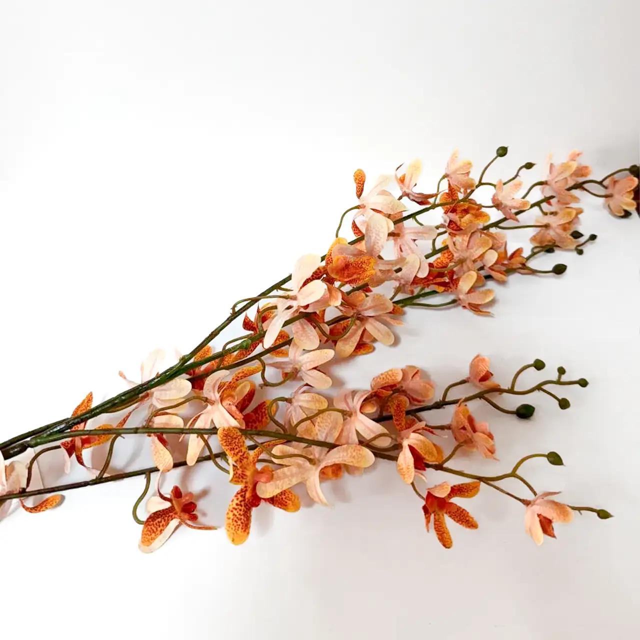 Artificial flower ‘Autumn Orchid’, 5 buds, orange Artificial flower ‘Autumn Orchid’, 5 buds, orange