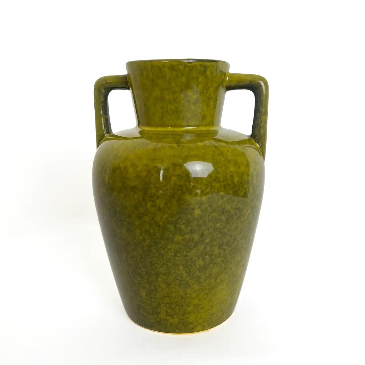 Ваза «Earth Line», 23 см, керамическая, оливковая Ваза «Earth Line», 23 см, керамическая, оливковая