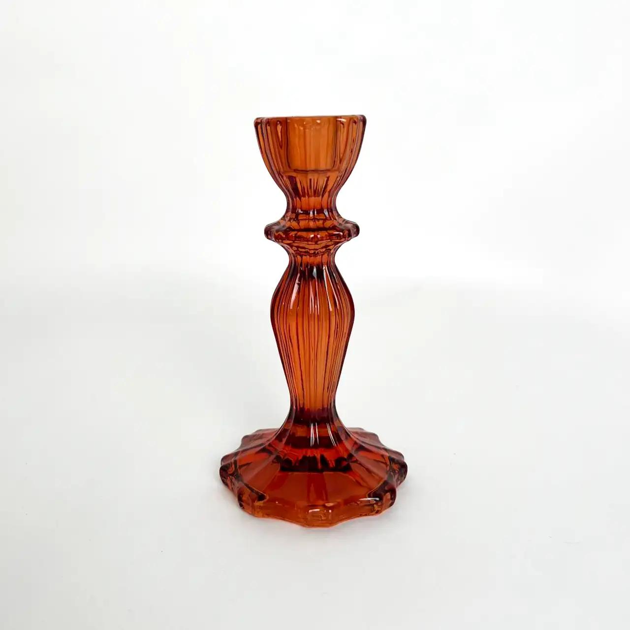 Подсвечник «Amber Home», 15 см, стекло, медный Подсвечник «Amber Home», 15 см, стекло, медный