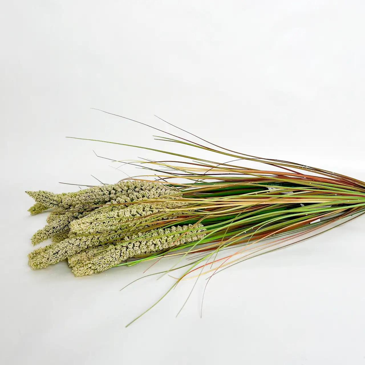 Декоративная ветка «Field Harmony», зелено-белая, 45 см Декоративная ветка «Field Harmony», зелено-белая, 45 см