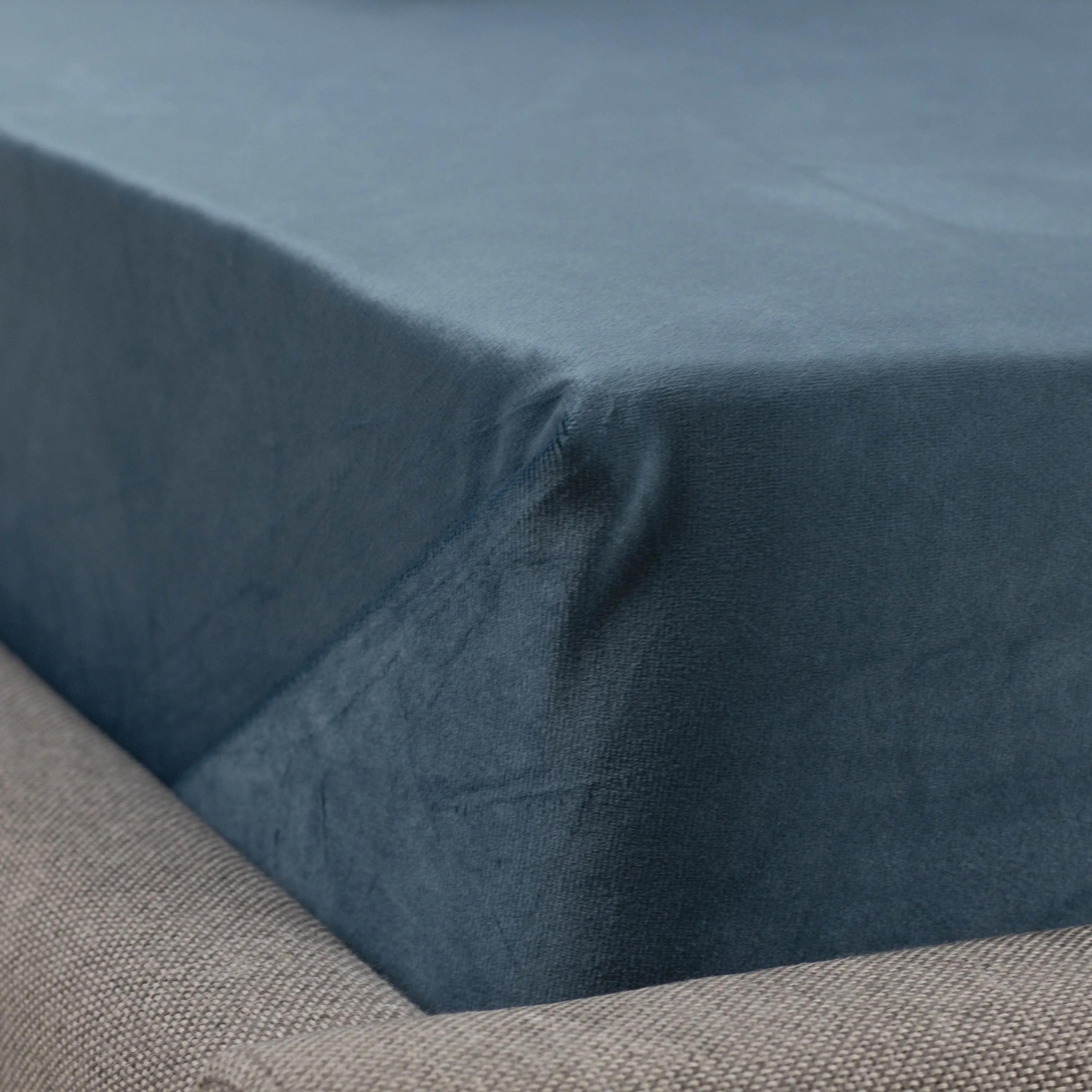 Sheet ТЕП VELOUR with an elastic band blue, 160x200 - Photo 4 Sheet ТЕП VELOUR with an elastic band blue, 160x200 - Photo 4