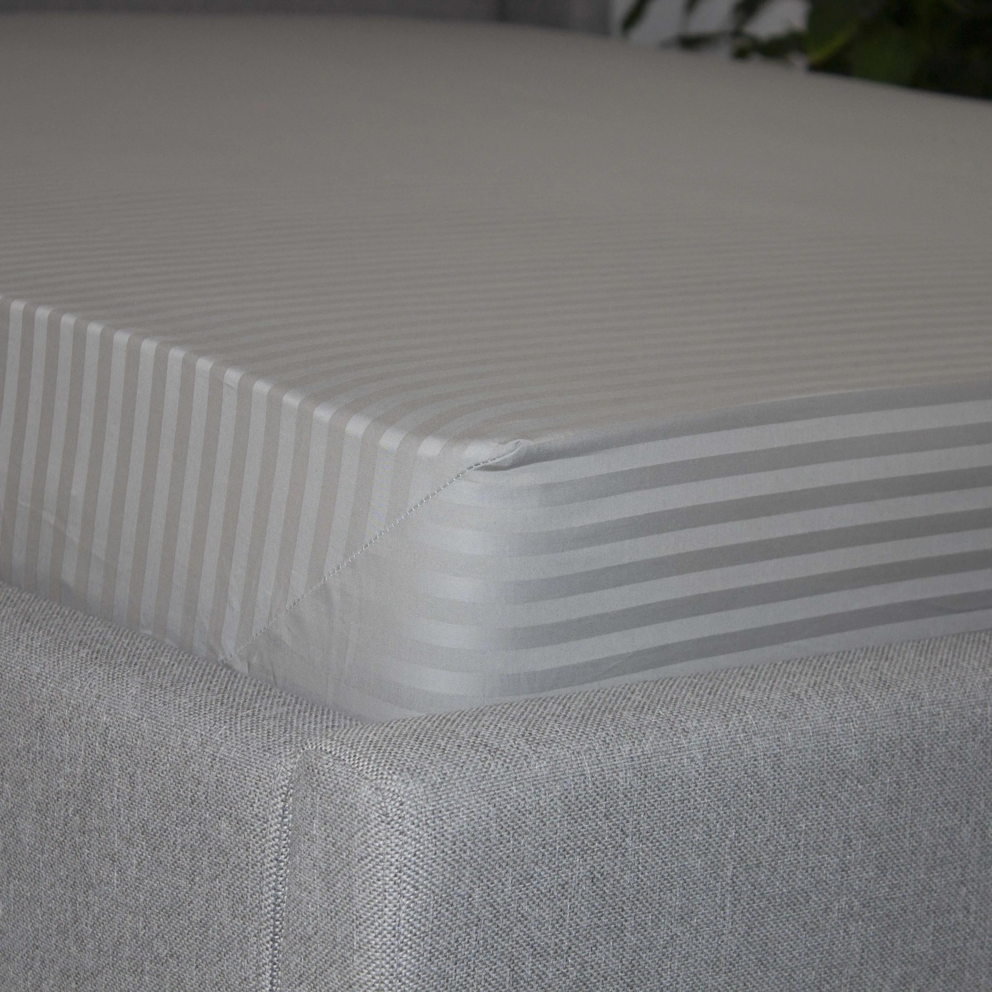 Простыня «ТЕП» с резинкой сатин Grey, 160x200 - Фото 3 Простыня «ТЕП» с резинкой сатин Grey, 160x200 - Фото 3