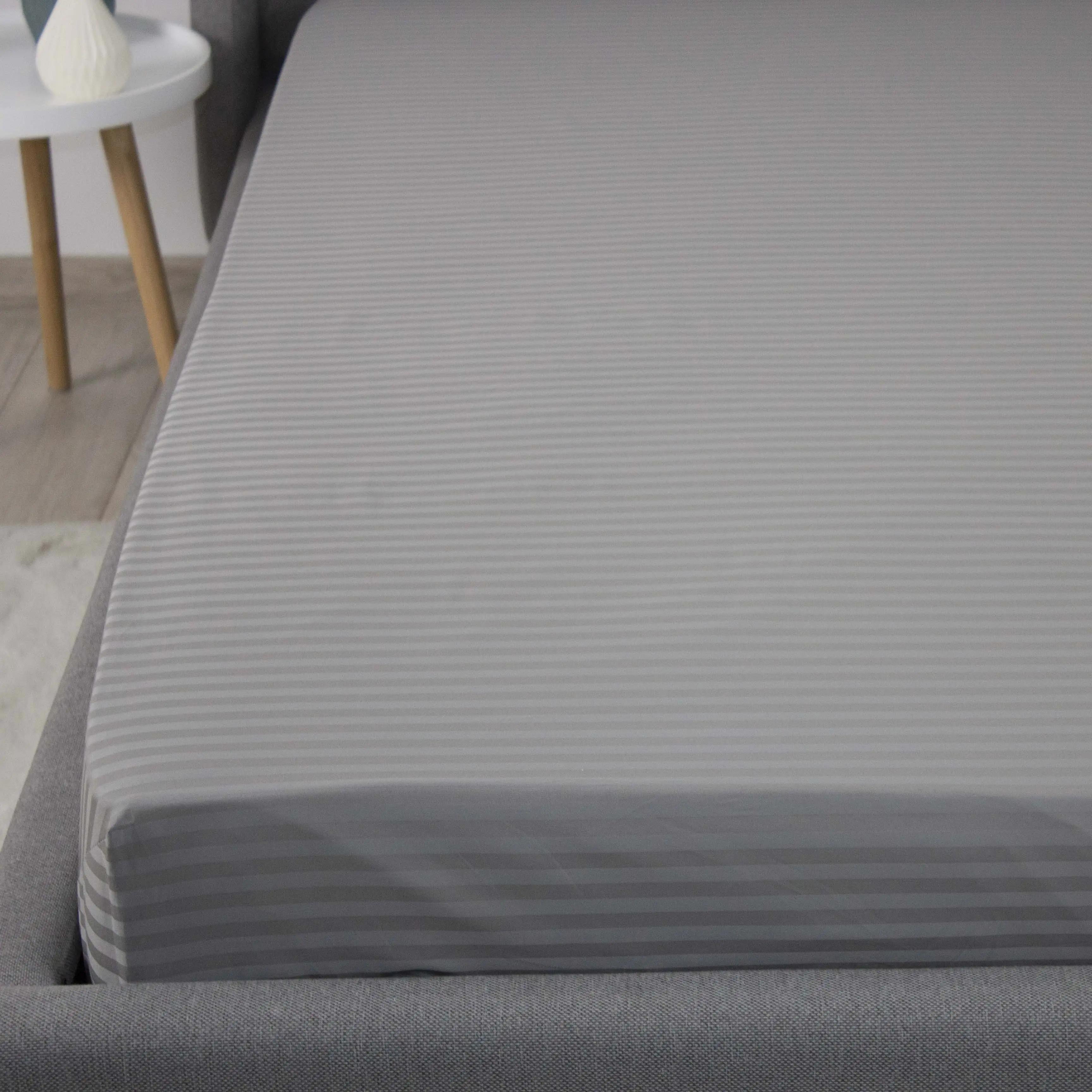 Простыня «ТЕП» с резинкой сатин Grey, 160x200 - Фото 2 Простыня «ТЕП» с резинкой сатин Grey, 160x200 - Фото 2