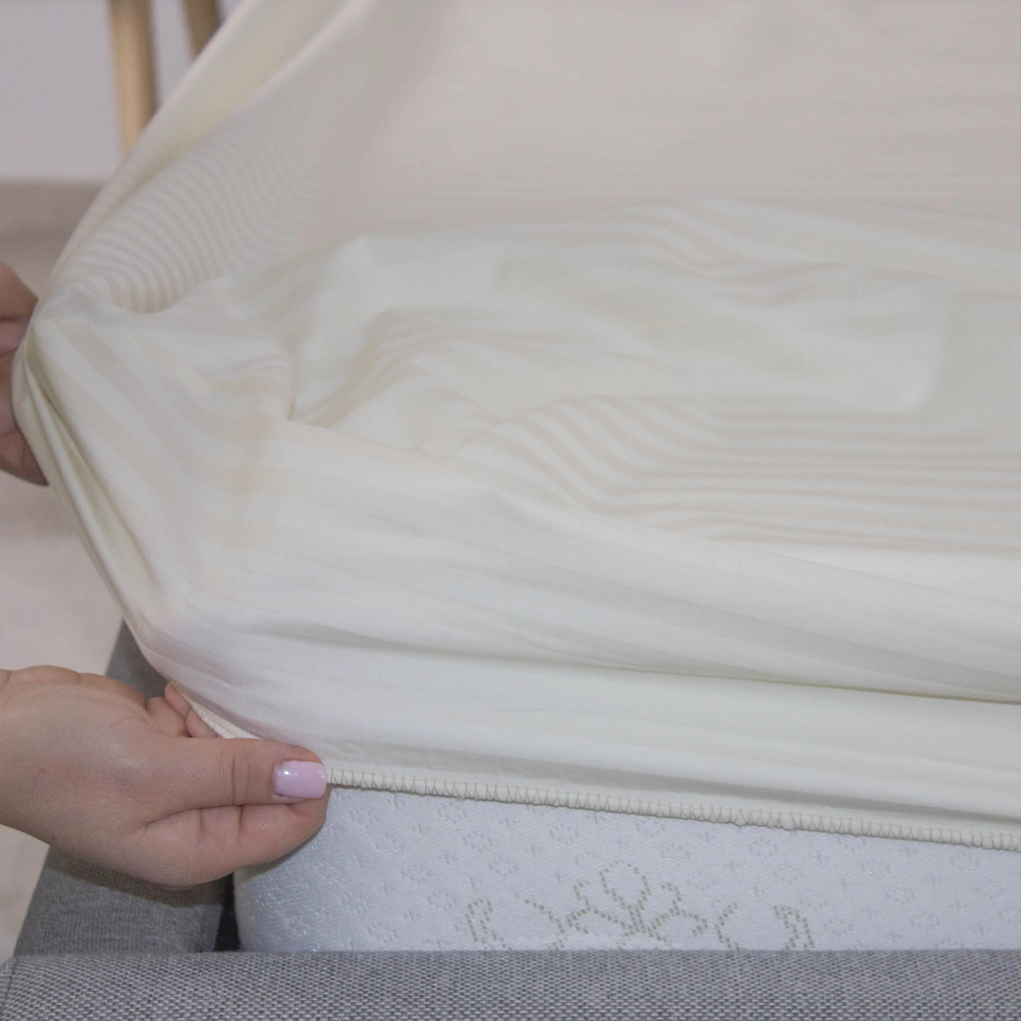 Простыня «ТЕП» с резинкой сатин Caramel, 160x200 - Фото 2 Простыня «ТЕП» с резинкой сатин Caramel, 160x200 - Фото 2