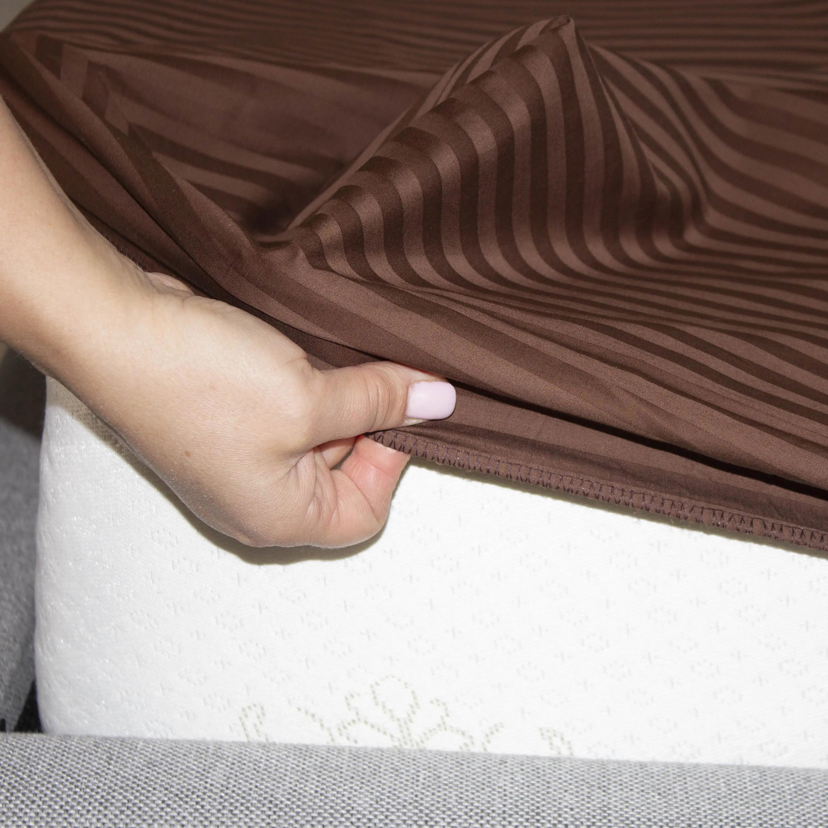 Простыня «ТЕП» с резинкой сатин Chocolate, 160x200 - Фото 4 Простыня «ТЕП» с резинкой сатин Chocolate, 160x200 - Фото 4