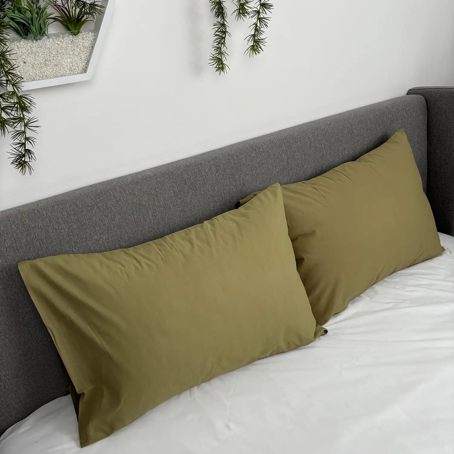 Set of pillowcases TEP olive eco, 50x50 - Photo 3 Set of pillowcases TEP olive eco, 50x50 - Photo 3