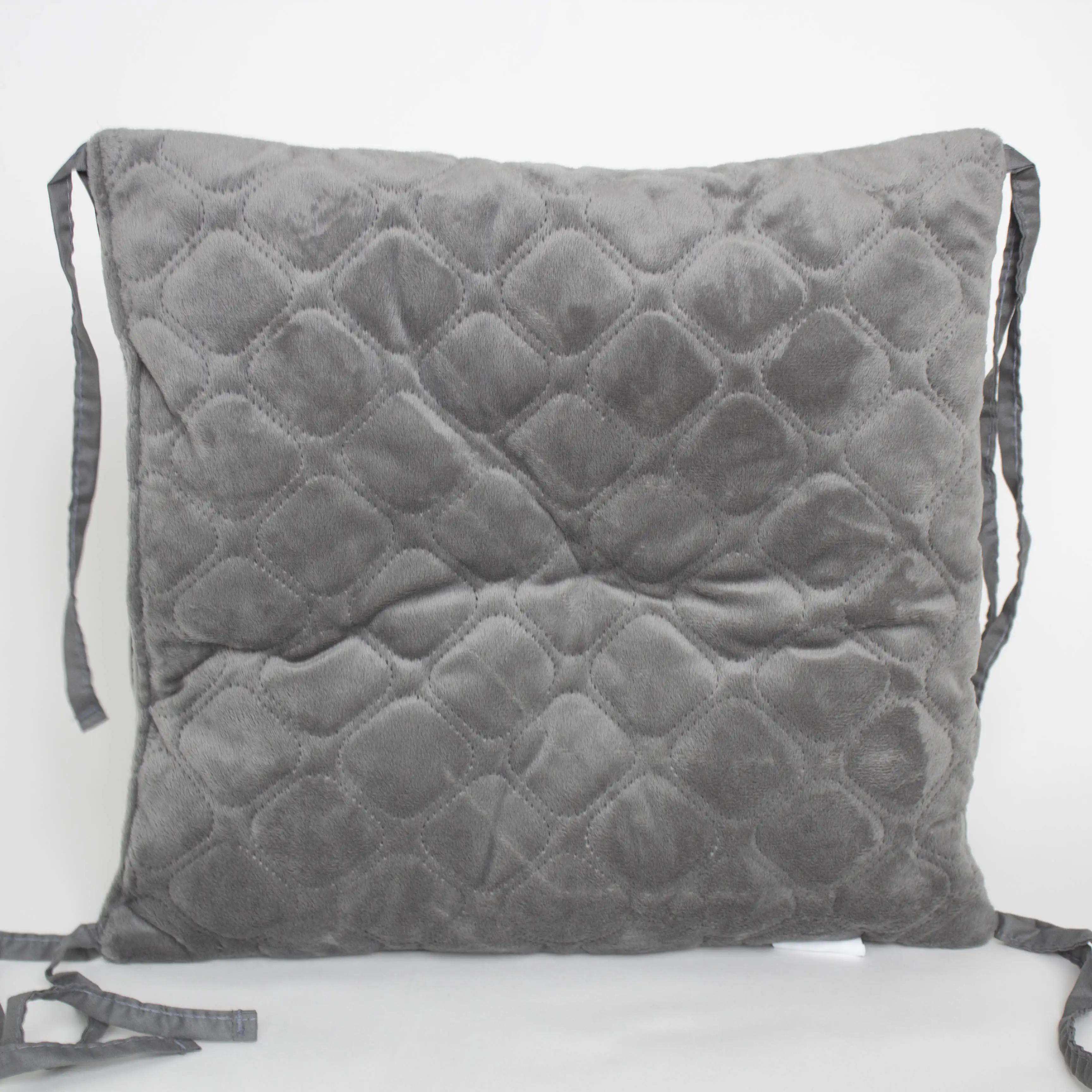 Подушка на стул ТЕП «VELURE» 40*40 см серая Подушка на стул ТЕП «VELURE» 40*40 см серая