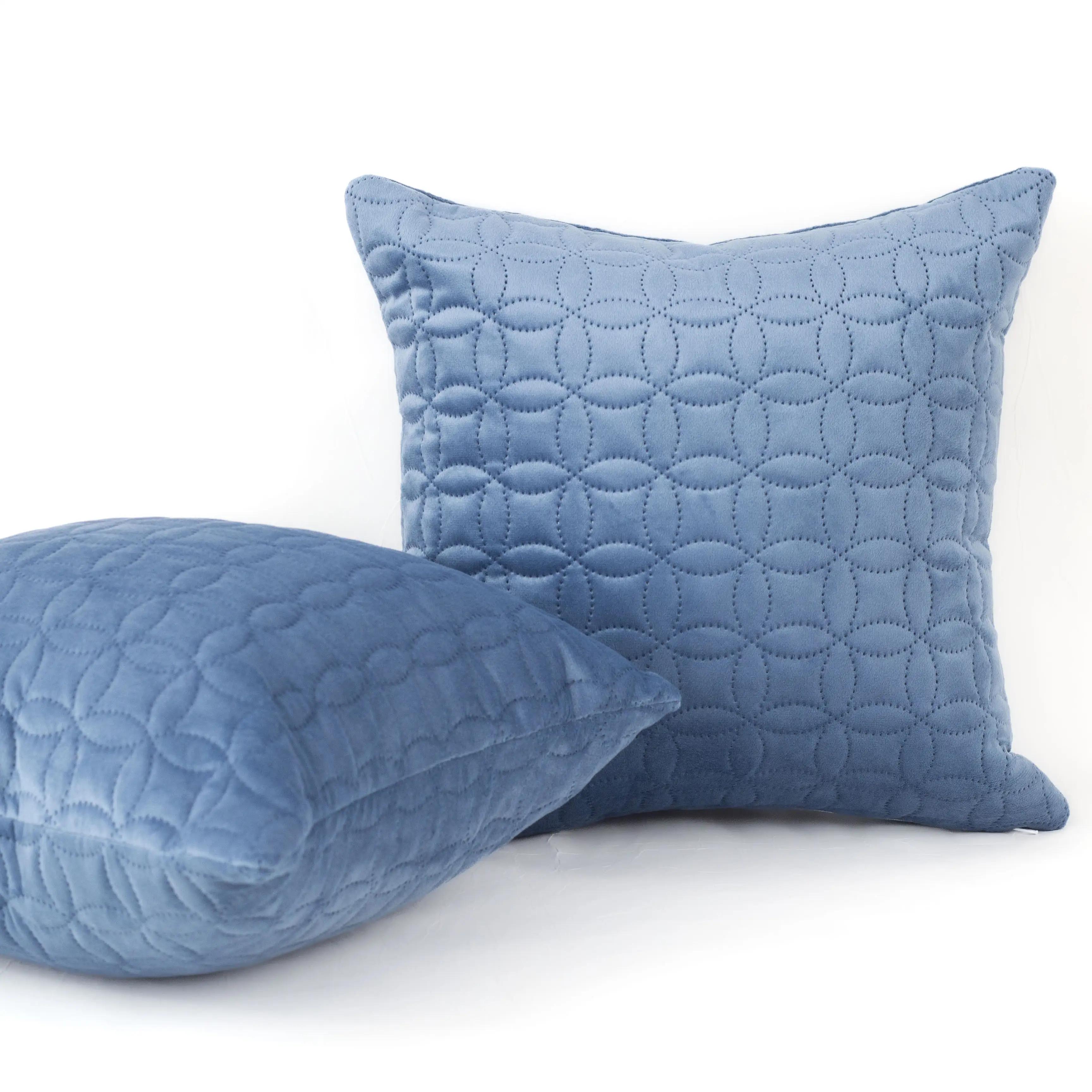 Наволочка декоративна ТЕП "VELOUR" 45*45 см з замком Синій/Мозаїка, 45x45 - Фото 2 Наволочка декоративна ТЕП "VELOUR" 45*45 см з замком Синій/Мозаїка, 45x45 - Фото 2
