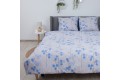 Комплект постельного белья ТЕП "Soft dreams" Blue Flowers, 70x70 семейный - Фото 8