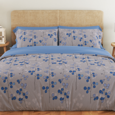 Комплект постельного белья  ТЕП "Soft dreams" Blue Flowers, 70x70 семейный