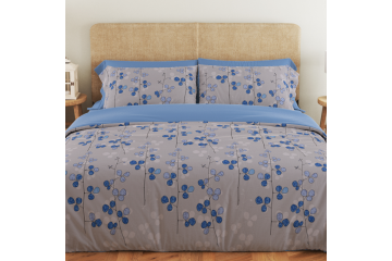 Комплект постільної білизни ТЕП "Soft dreams" Blue Flowers, 70x70 двоспальний