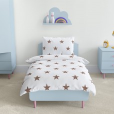 Комплект постельного белья ТЕП "Soft dreams"  Звезды (какао), 50x70 подростковый