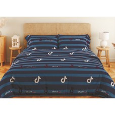 Комплект постельного белья ТЕП "Soft dreams" Line Blue, 70x70 двуспальный