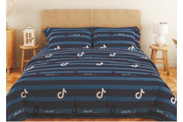 Комплект постельного белья ТЕП "Soft dreams" Line Blue, 70x70 двуспальный