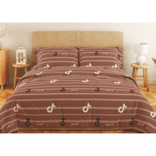 Комплект постельного белья ТЕП "Soft dreams" Line Brown, 70x70 евро