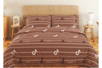 Комплект постельного белья ТЕП "Soft dreams" Line Brown, 70x70 двуспальный