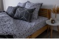 Комплект постельного белья ТЕП "Happy Sleep" Quadro Star grey, 50x70 евро - Фото 4