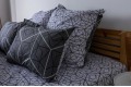 Комплект постельного белья "ТЕП" Quadro Star grey, 70x70 евро - Фото 4