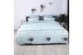 Комплект постельного белья ТЕП "Happy Sleep" Mint&Grey Hearts, 50x70 двуспальный - Фото 2
