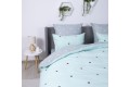Комплект постельного белья ТЕП "Happy Sleep" Mint&Grey Hearts, 50x70 евро - Фото 8