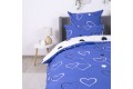 Комплект постельного белья ТЕП "Happy Sleep" NAVY BLUE LOVE, 50x70 двуспальный - Фото 8